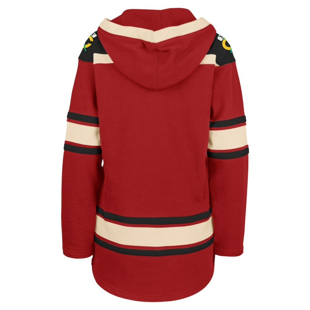 Chicago Blackhawks '47 Women's Superior Lacer Pullover Hoodie - Red - NHL
