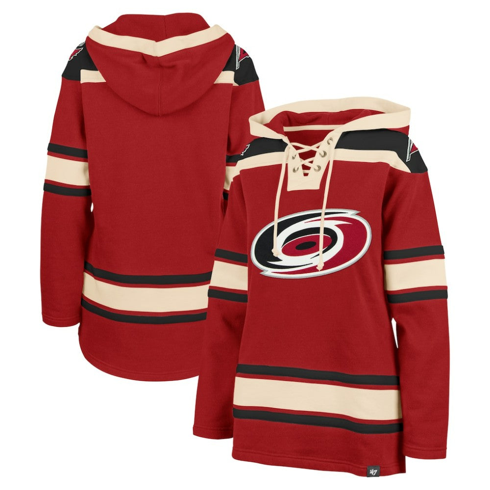 Carolina Hurricanes '47 Women's Superior Lacer Pullover Hoodie - Red - NHL
