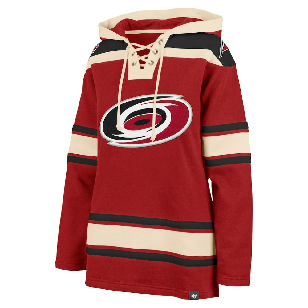 Carolina Hurricanes '47 Women's Superior Lacer Pullover Hoodie - Red - NHL
