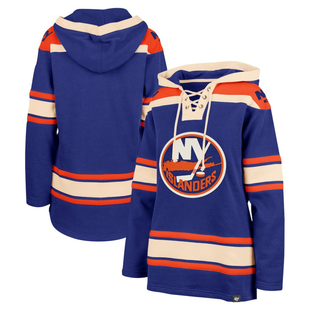 New York Islanders '47 Women's Superior Lacer Pullover Hoodie - Royal - NHL