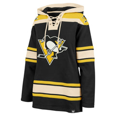 Pittsburgh Penguins '47 Women's Superior Lacer Pullover Hoodie - Black - NHL