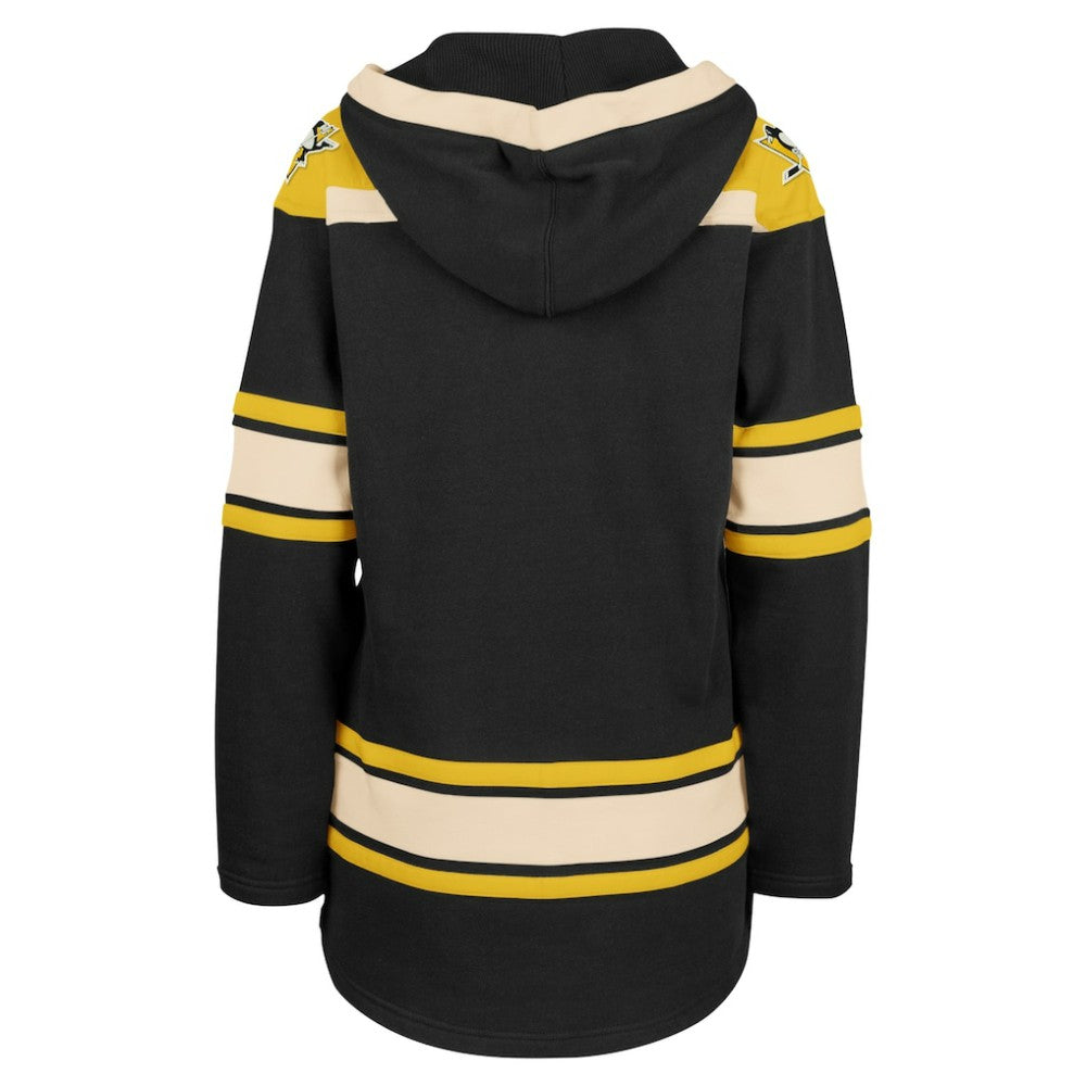 Pittsburgh Penguins '47 Women's Superior Lacer Pullover Hoodie - Black - NHL