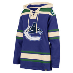 Vancouver Canucks '47 Women's Superior Lacer Pullover Hoodie - Blue - NHL