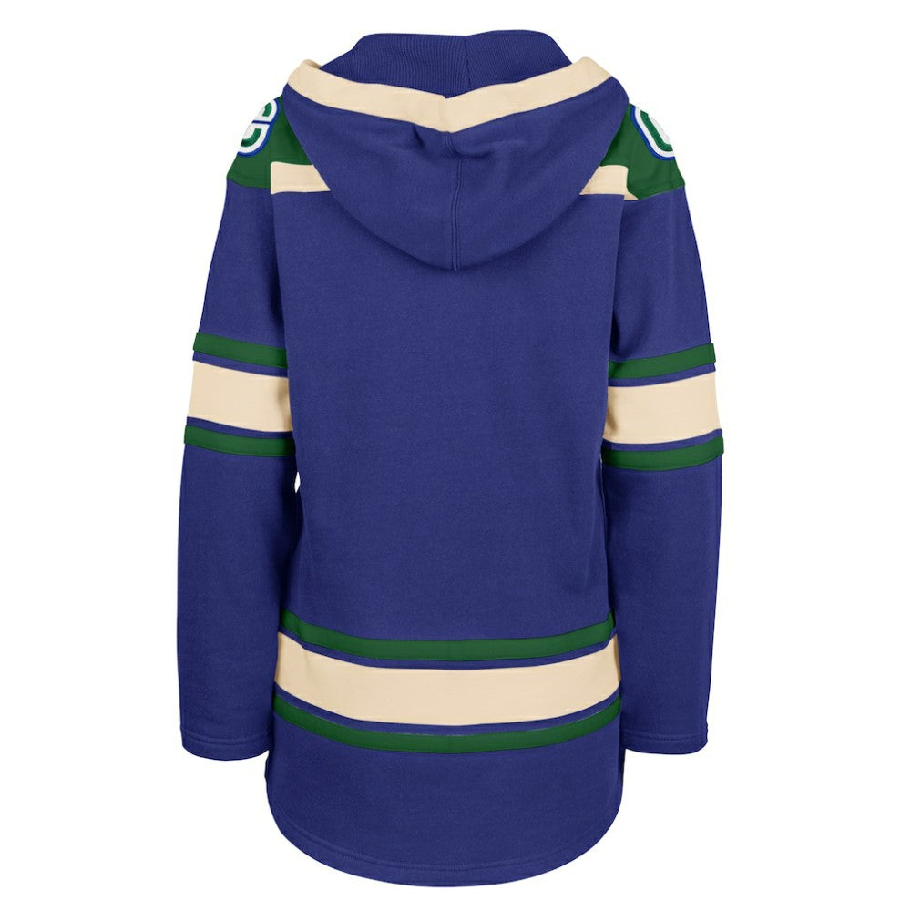 Vancouver Canucks '47 Women's Superior Lacer Pullover Hoodie - Blue - NHL