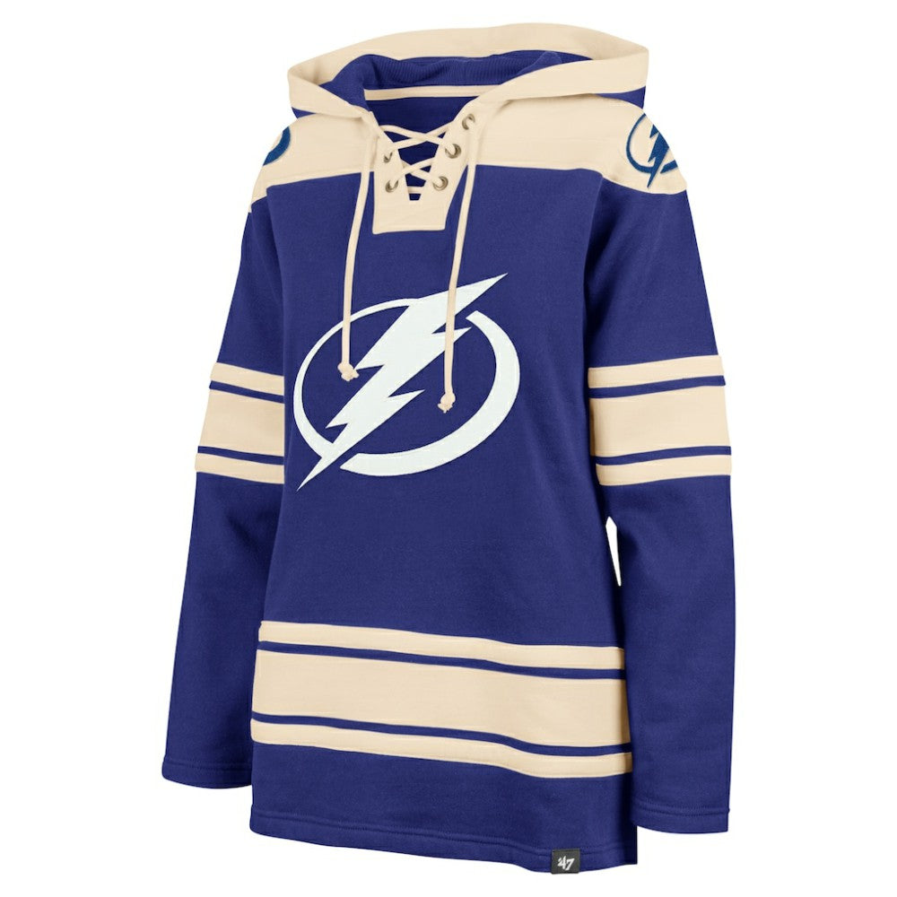 Tampa Bay Lightning '47 Women's Superior Lacer Pullover Hoodie - Blue - NHL