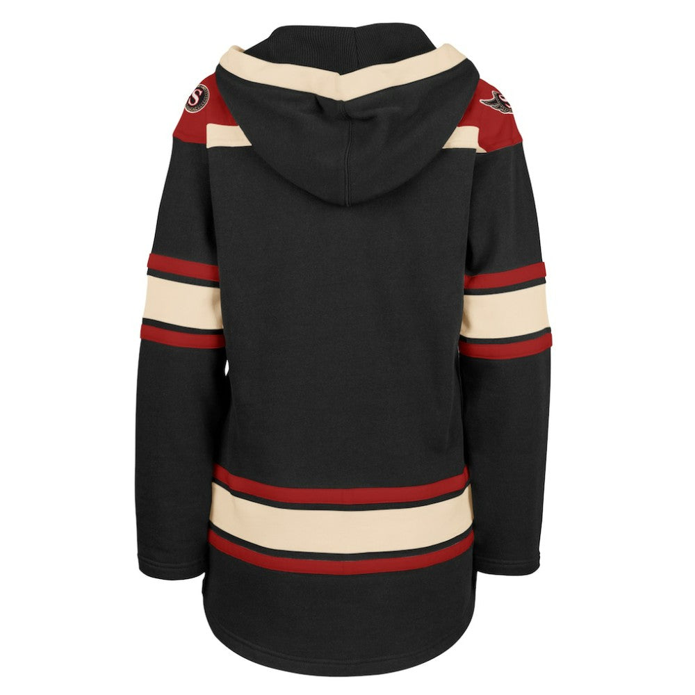 Ottawa Senators '47 Women's Superior Lacer Pullover Hoodie - Black - NHL