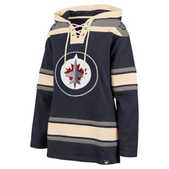 Winnipeg Jets '47 Women's Superior Lacer Pullover Hoodie - Navy - NHL