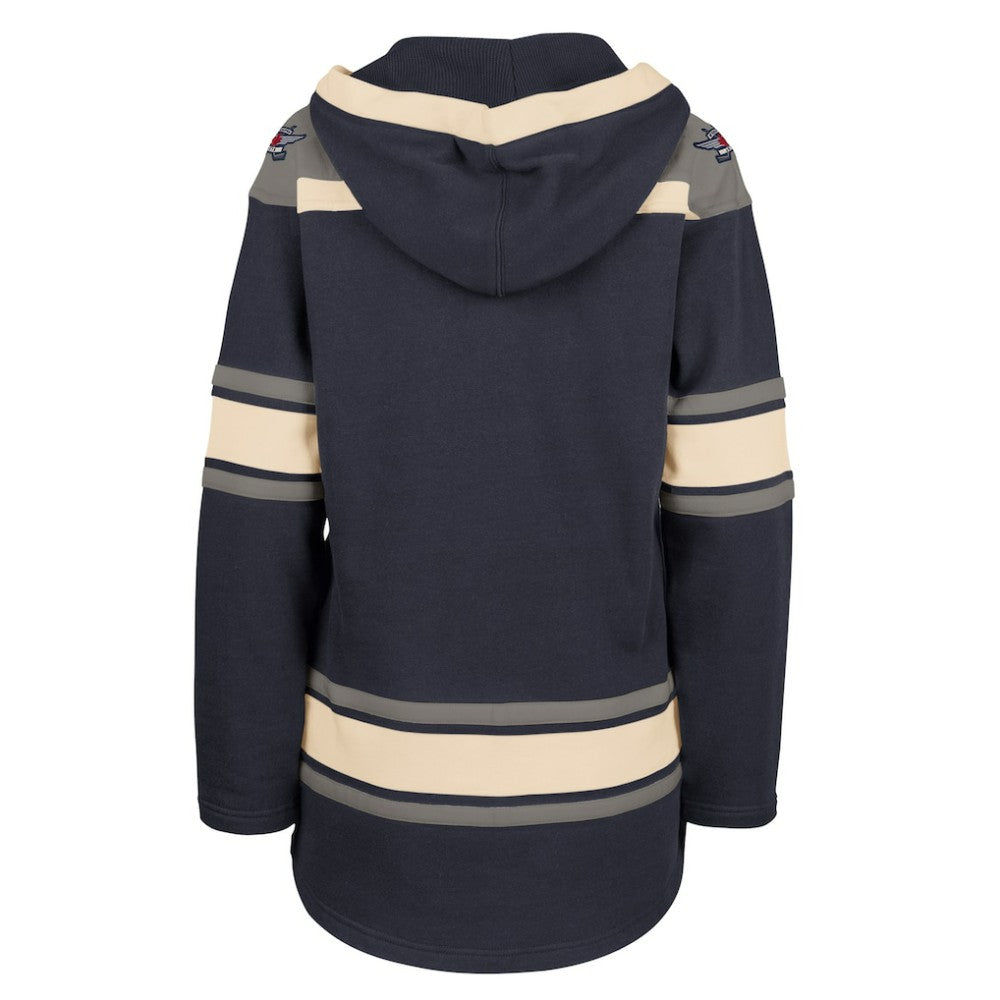 Winnipeg Jets '47 Women's Superior Lacer Pullover Hoodie - Navy - NHL