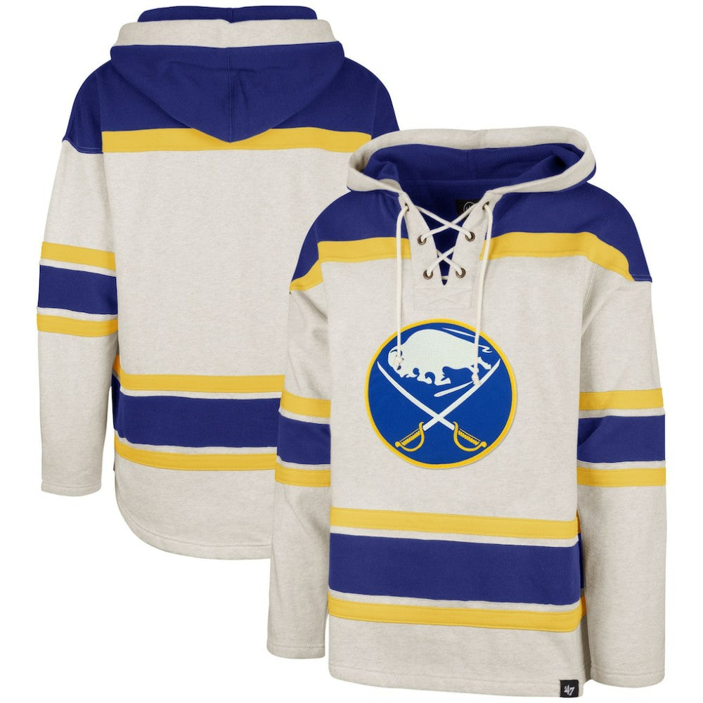 Buffalo Sabres '47 Rockaway Lacer Pullover Hoodie - Oatmeal - NHL