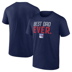 New York Rangers Best Dad Ever T-Shirt - Navy - NHL