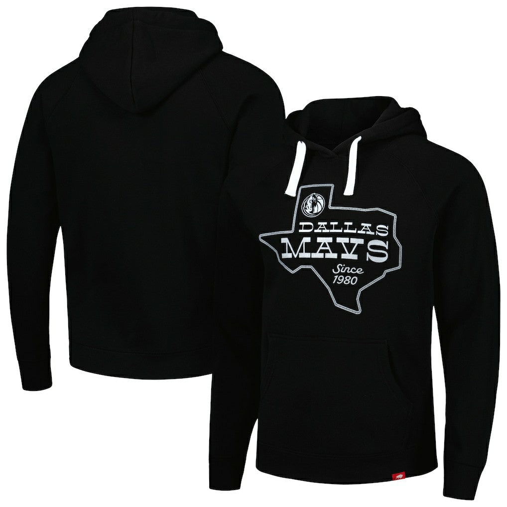 Dallas Mavericks Sportiqe Unisex Olsen Raglan Tri-Blend Pullover Hoodie Navy - NBA