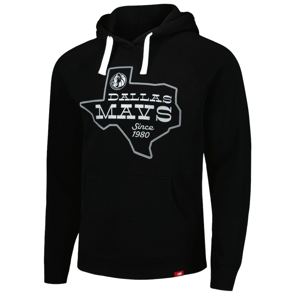 Dallas Mavericks Sportiqe Unisex Olsen Raglan Tri-Blend Pullover Hoodie Navy - NBA