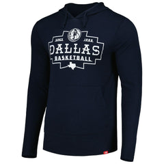 Dallas Mavericks Sportiqe Unisex Rowan Tri-Blend Long Sleeve Hoodie T-Shirt Navy - NBA