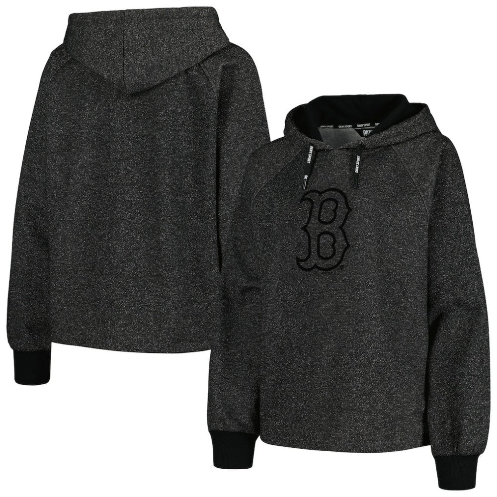 Boston Red Sox DKNY Sport Women's Debbie Dolman Raglan Pullover Hoodie - MLB