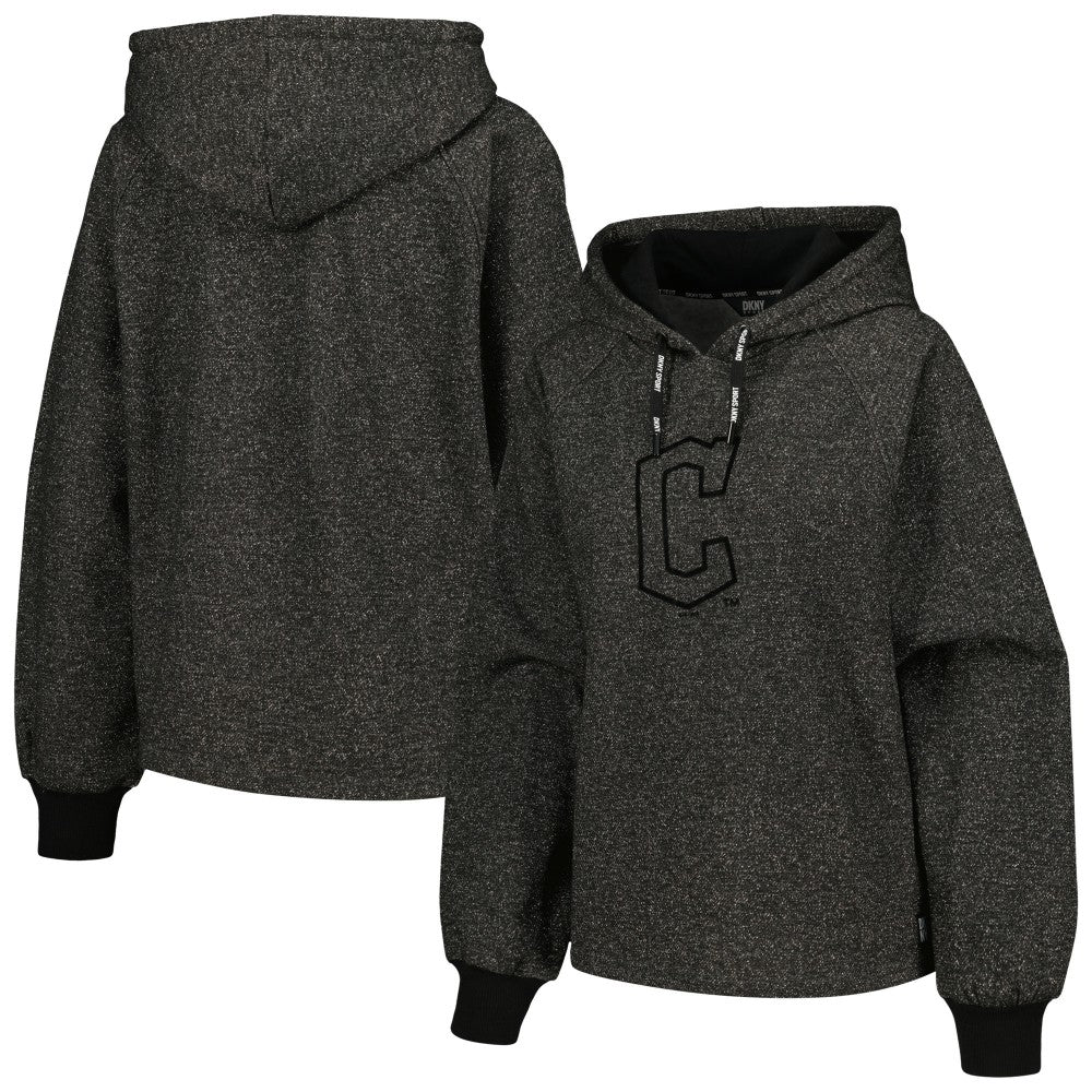 Cleveland Guardians DKNY Sport Women's Debbie Dolman Raglan Pullover Hoodie - MLB