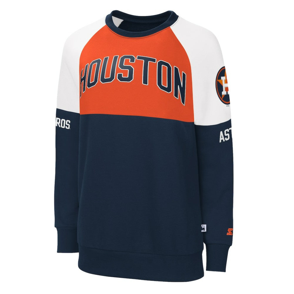 Houston Astros Starter Women's Baseline Raglan Pullover Sweatshirt - MLB