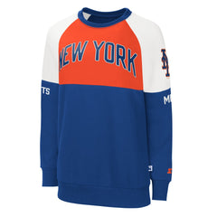 New York Mets Starter Women's Baseline Raglan Pullover Sweatshirt - MLB