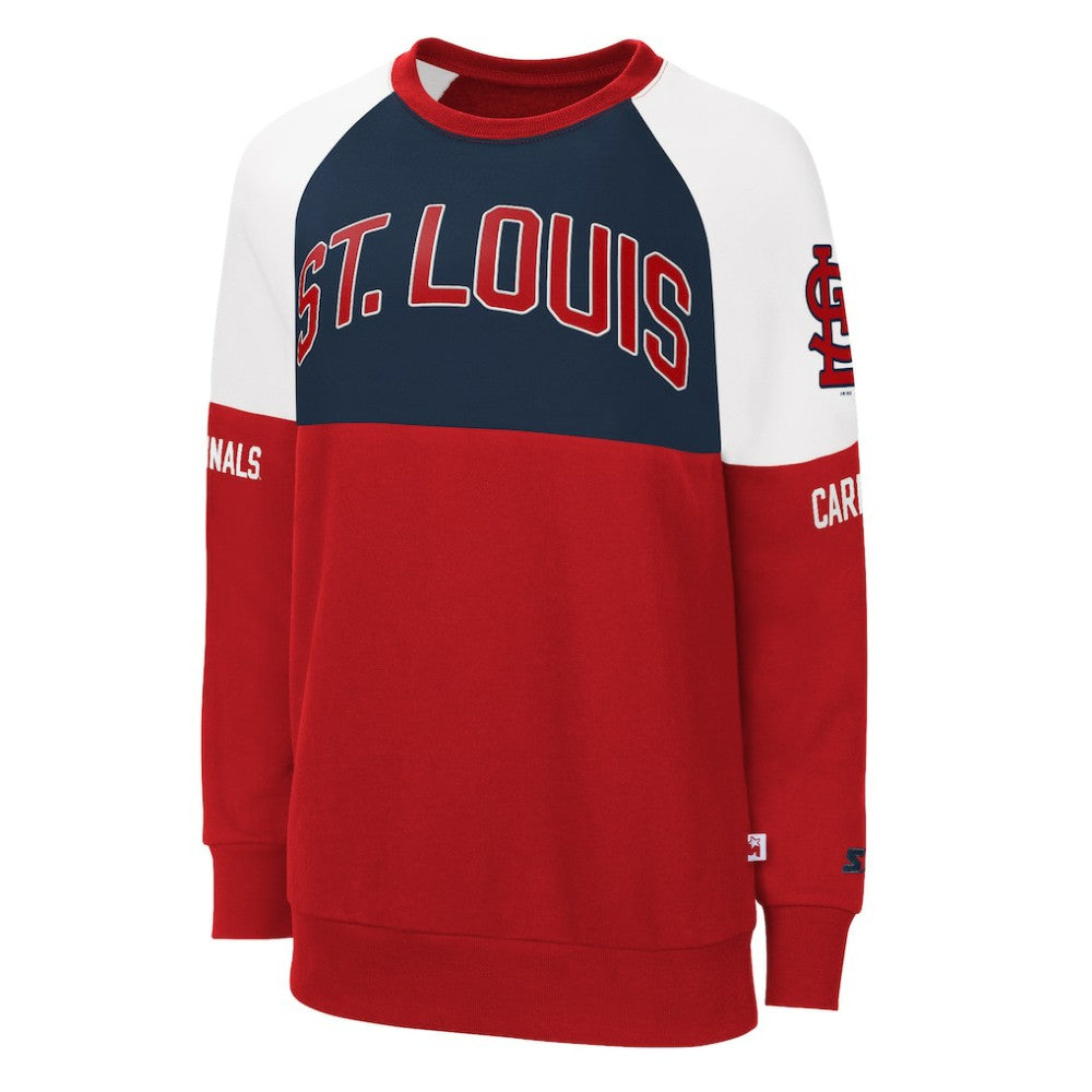 St. Louis Cardinals Starter Women's Baseline Raglan Pullover Sweatshirt - MLB