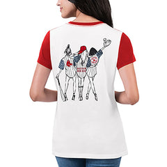 Boston Red Sox G-III 4Her by Carl Banks Women's Illustration Ringer T-Shirt - MLB