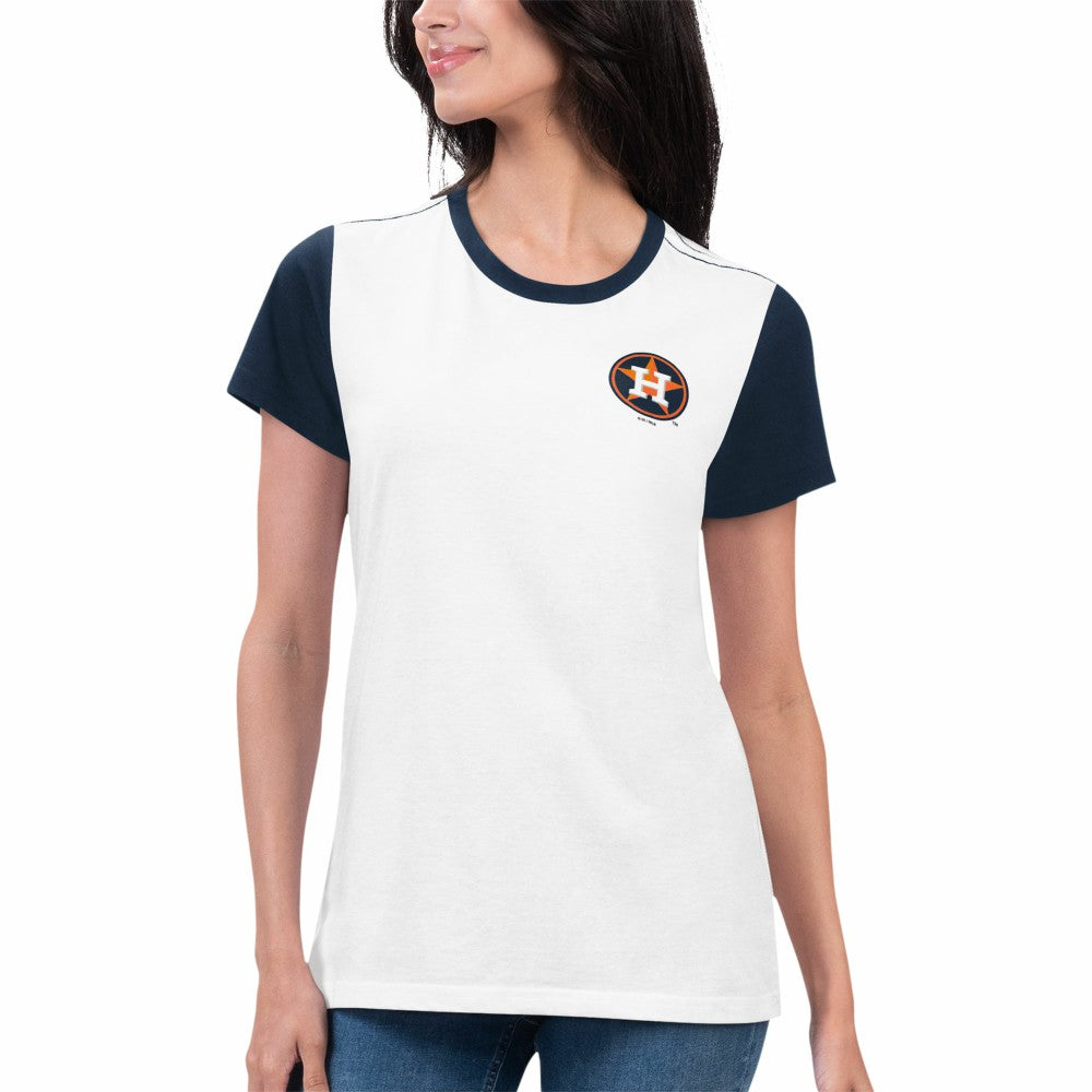 Houston Astros G-III 4Her by Carl Banks Women's Illustration Ringer T-Shirt - MLB