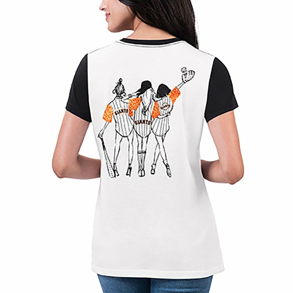 San Francisco Giants G-III 4Her by Carl Banks Women's Illustration Ringer T-Shirt - MLB