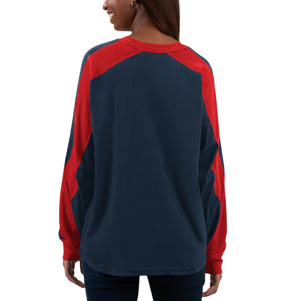 Boston Red Sox G-III 4Her by Carl Banks Women's Smash Raglan Long Sleeve T-Shirt - MLB