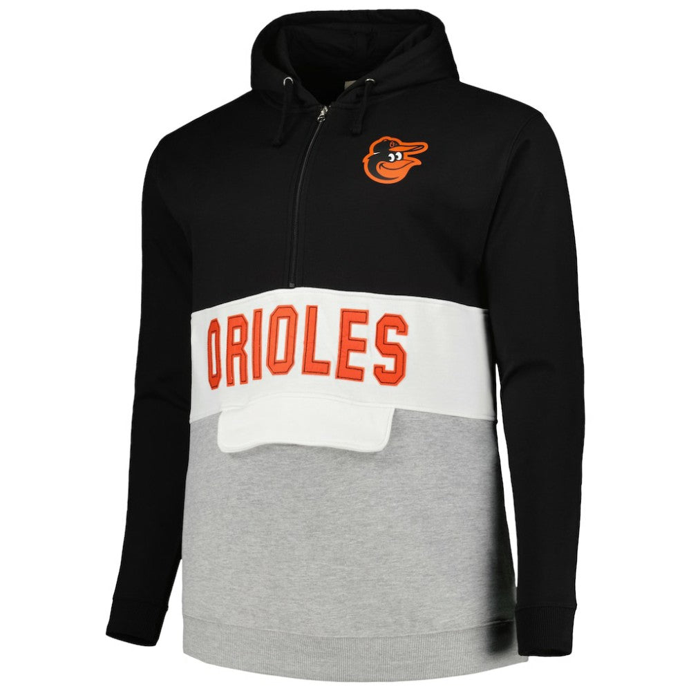 Baltimore Orioles Big & Tall Hoodie Half-Zip Sweatshirt - MLB