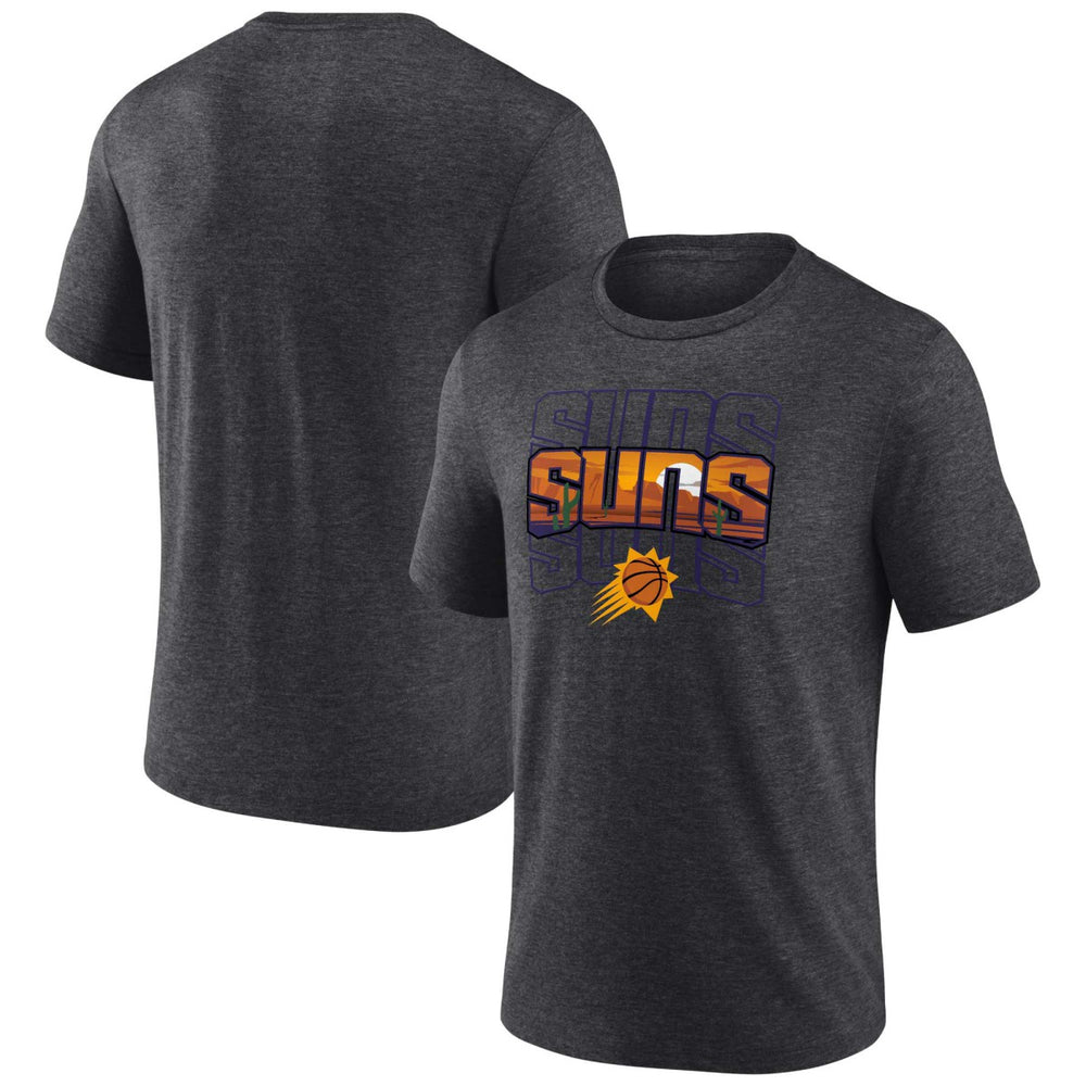 Phoenix Suns Hometown Originals Announcer Tri-Blend T-Shirt Charcoal - NBA