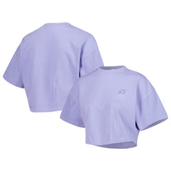 Phoenix Suns Lusso Women's Nola Faded Tonal Cropped T-Shirt Purple - NBA