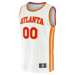 Atlanta Hawks Youth Fast Break Replica Custom Jersey Association Edition White - NBA