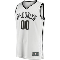 Brooklyn Nets Youth Fast Break Replica Custom Jersey Association Edition White - NBA