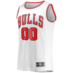 Chicago Bulls Youth Fast Break Replica Custom Jersey Association Editi- White - NBA