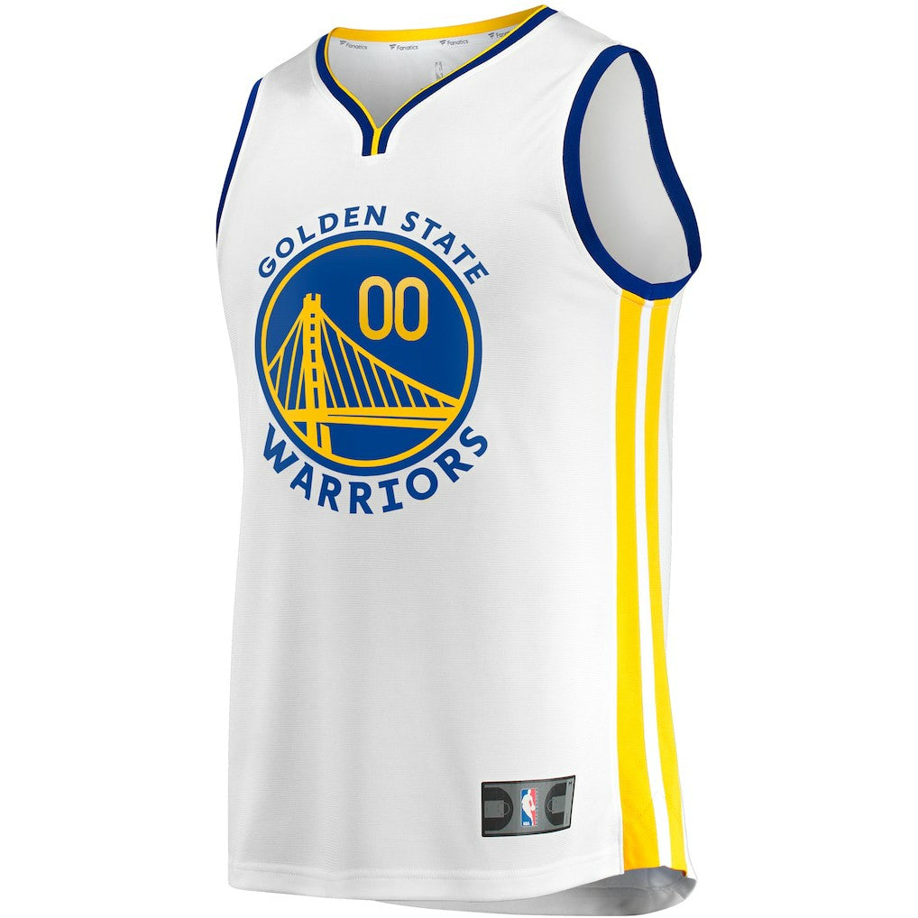 Golden State Warriors Youth Fast Break Replica Custom Jersey Association Editi- White - NBA