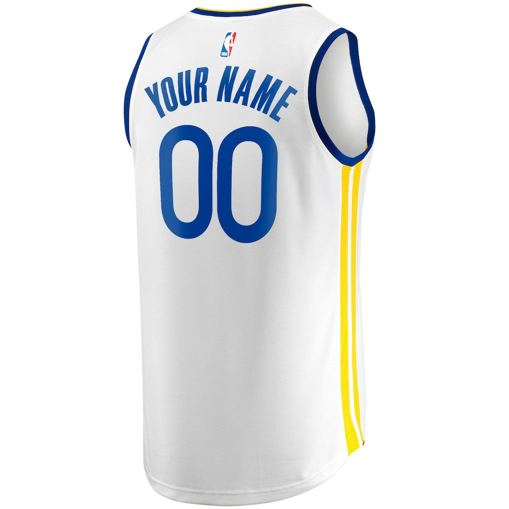 Golden State Warriors Youth Fast Break Replica Custom Jersey Association Editi- White - NBA