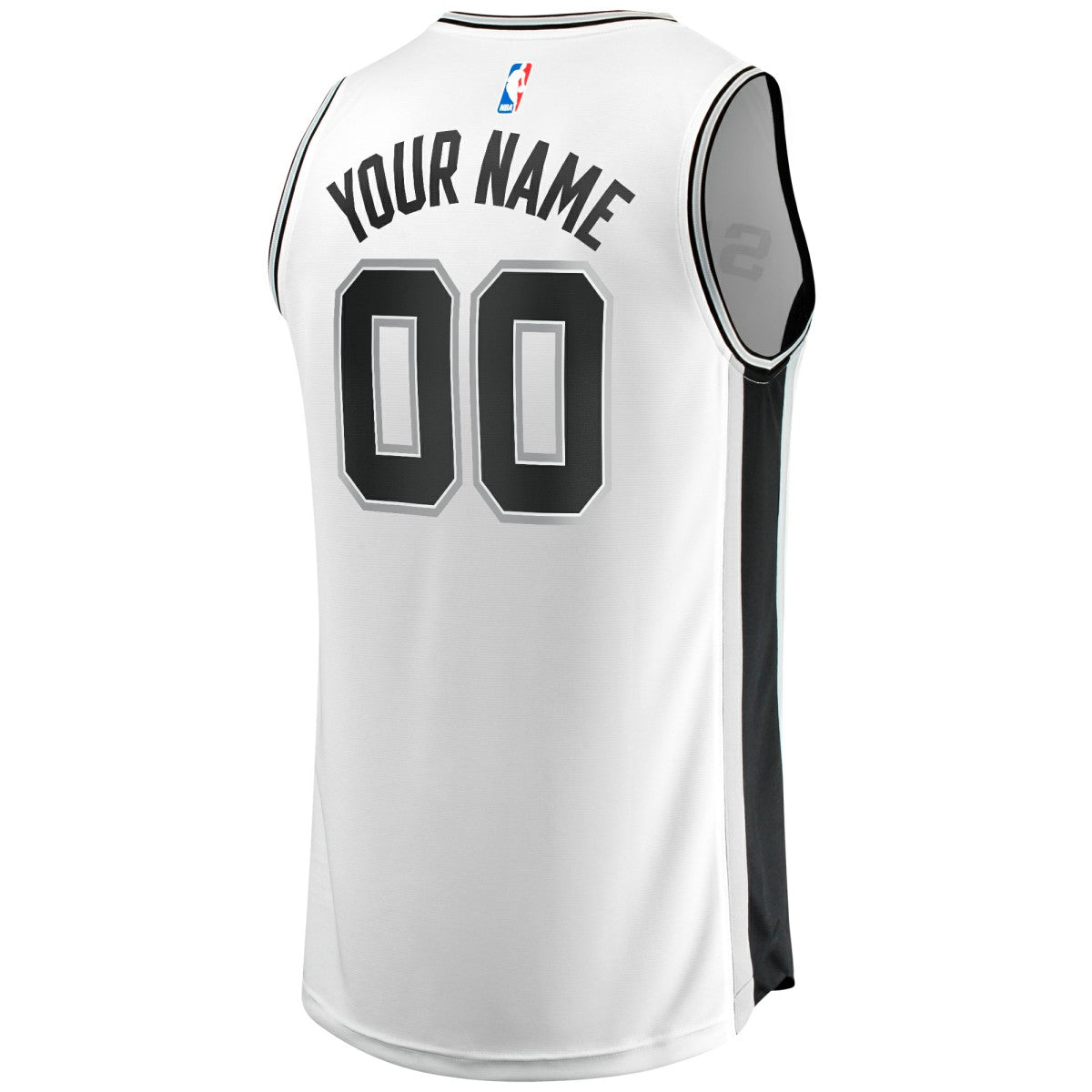 San Antonio Spurs Youth Fast Break Replica Custom Jersey Association Edition White - NBA
