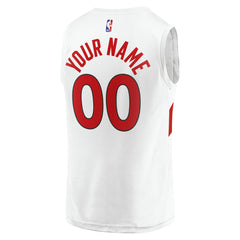 Toronto Raptors Youth Fast Break Replica Custom Jersey Association Edition White - NBA
