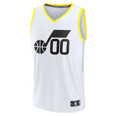 Utah Jazz Youth Fast Break Replica Custom Jersey Association Edition White - NBA