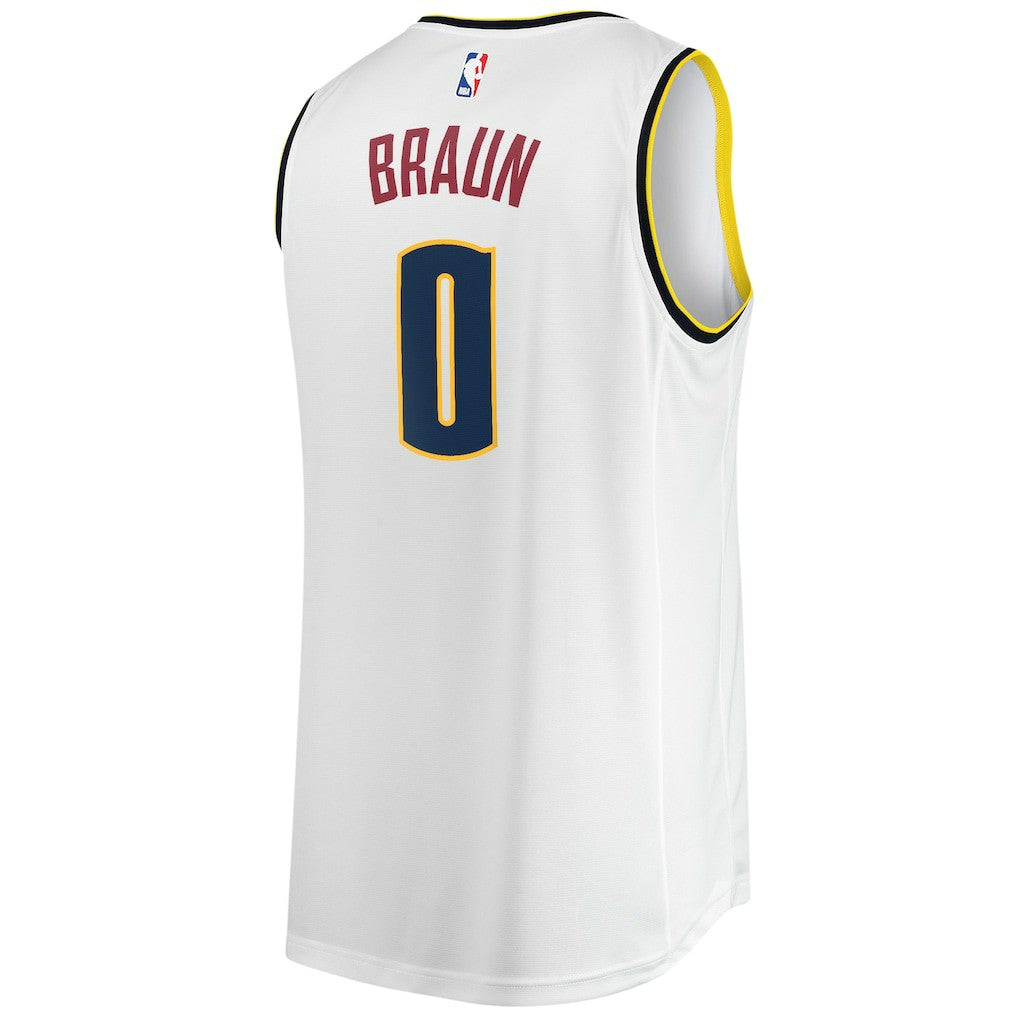 Christian Braun Denver Nuggets Fast Break Player Jersey Association Editi- White - NBA