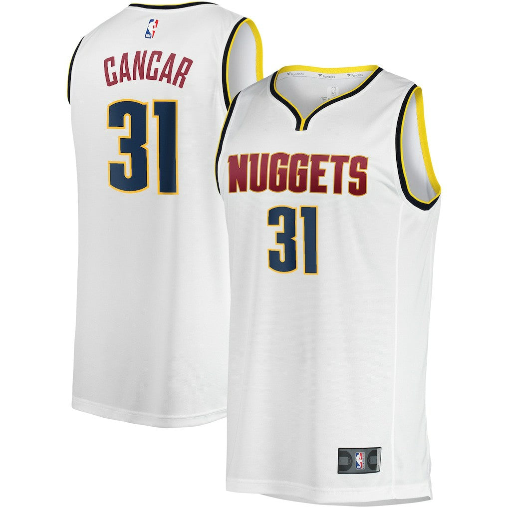 Vlatko Cancar Denver Nuggets Fast Break Player Jersey Association Editi- White - NBA