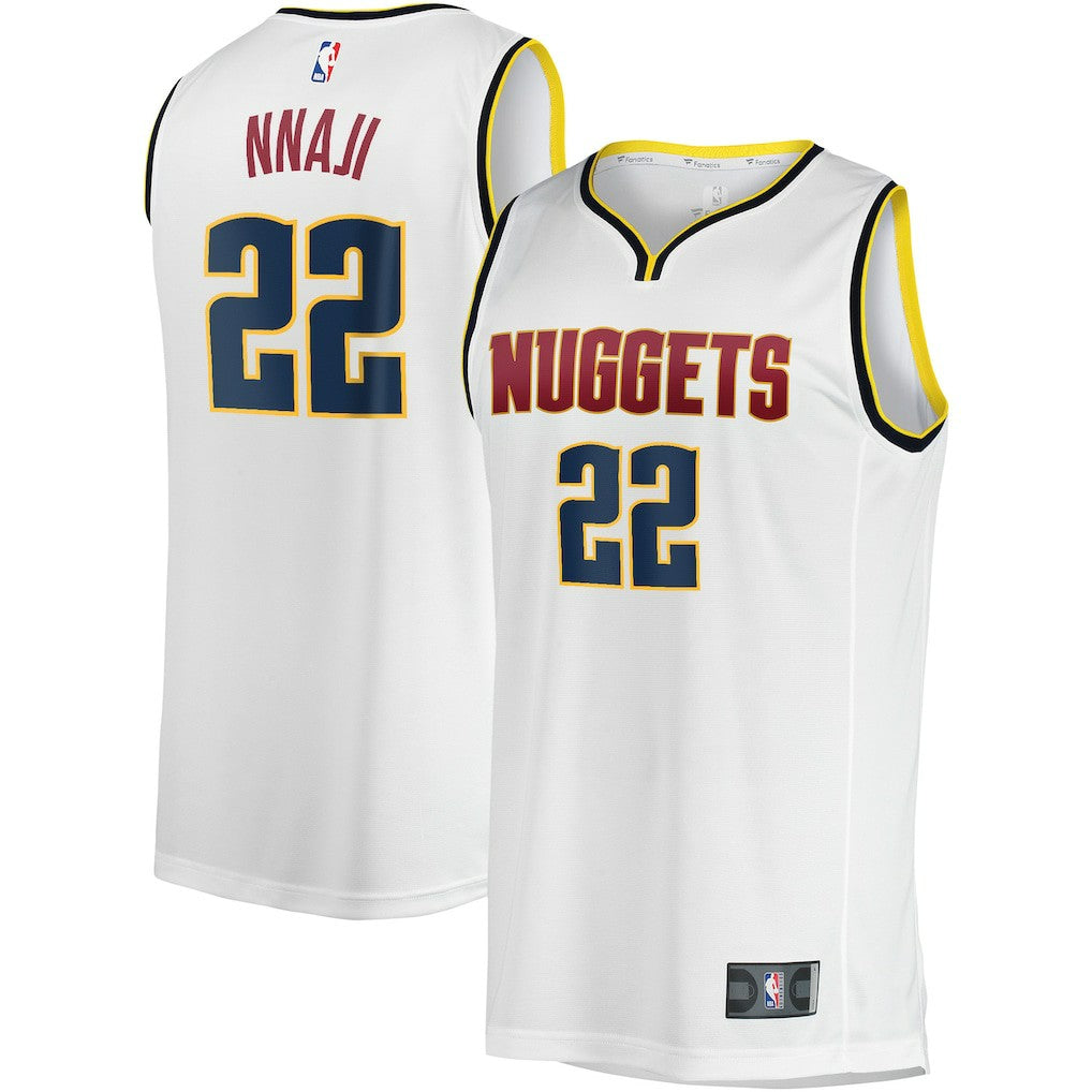 Zeke Nnaji Denver Nuggets Fast Break Player Jersey Association Editi- White - NBA