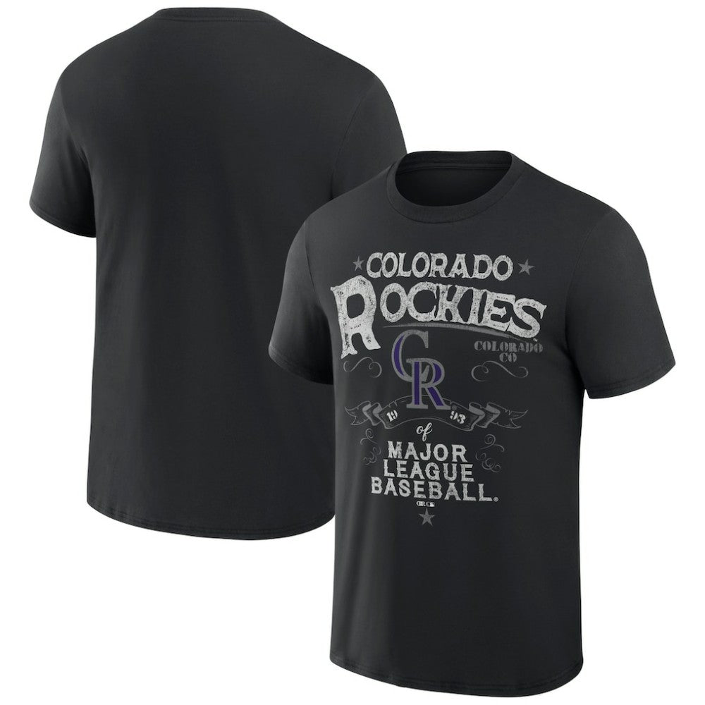 Colorado Rockies Darius Rucker Collection by Fanatics Beach Splatter T-Shirt - MLB