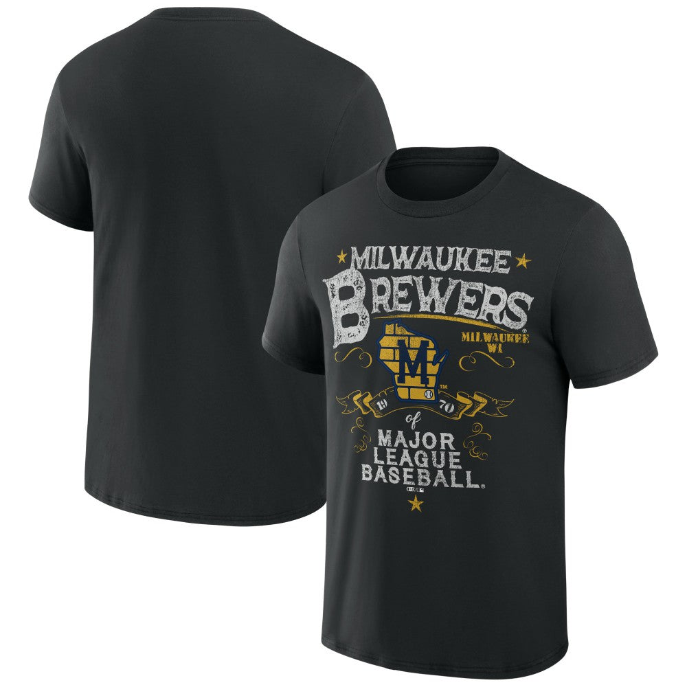 Milwaukee Brewers Darius Rucker Collection by Fanatics Beach Splatter T-Shirt - MLB