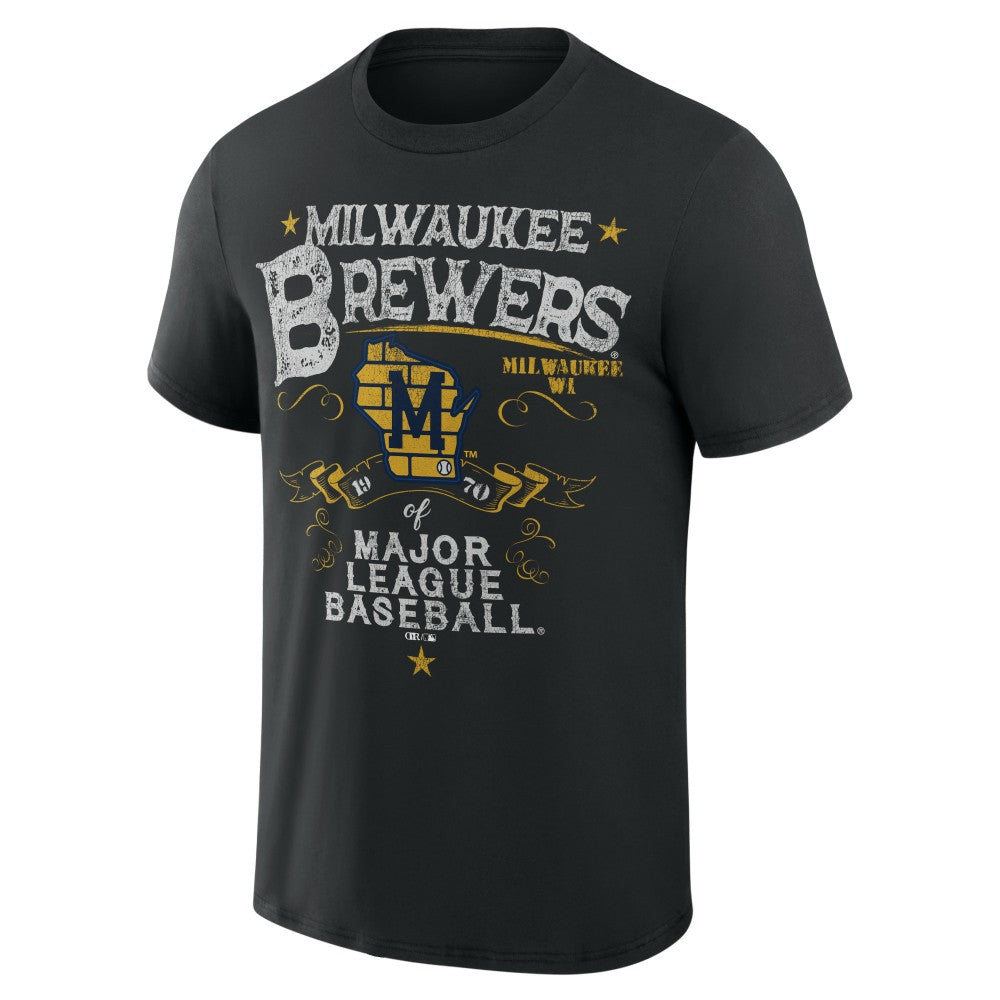 Milwaukee Brewers Darius Rucker Collection by Fanatics Beach Splatter T-Shirt - MLB