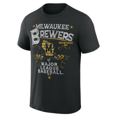 Milwaukee Brewers Darius Rucker Collection by Fanatics Beach Splatter T-Shirt - MLB