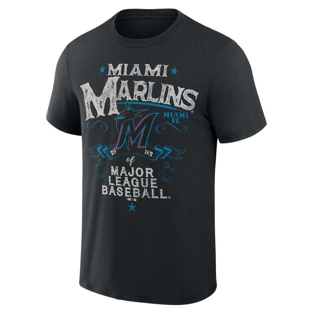 Miami Marlins Darius Rucker Collection by Fanatics Beach Splatter T-Shirt - MLB