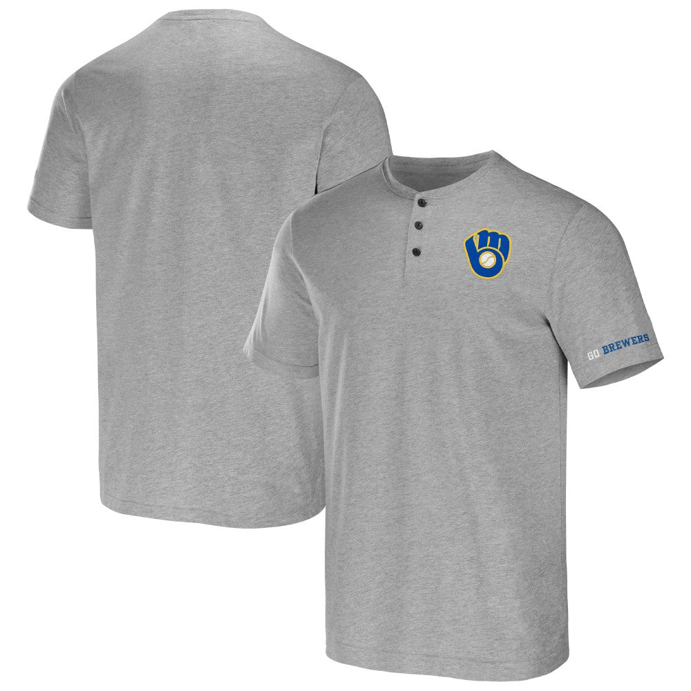 Milwaukee Brewers Darius Rucker Collection by Fanatics Henley T-Shirt - MLB