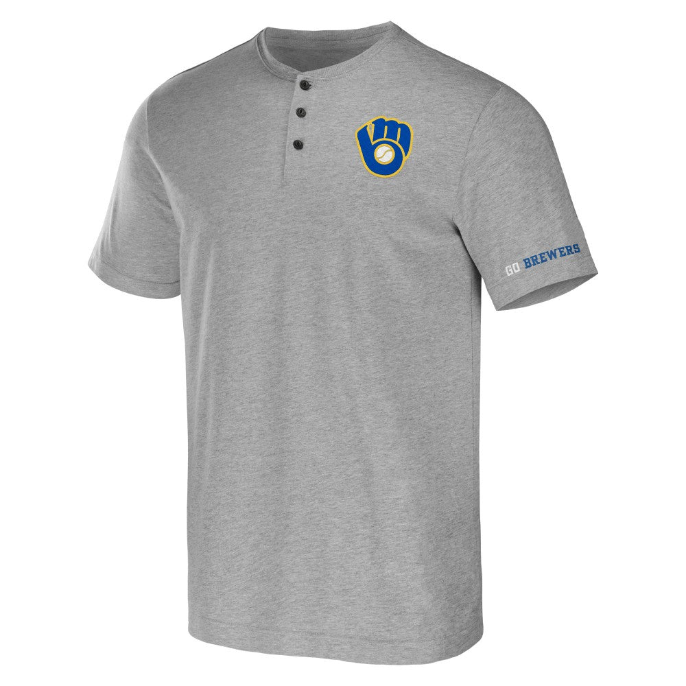 Milwaukee Brewers Darius Rucker Collection by Fanatics Henley T-Shirt - MLB