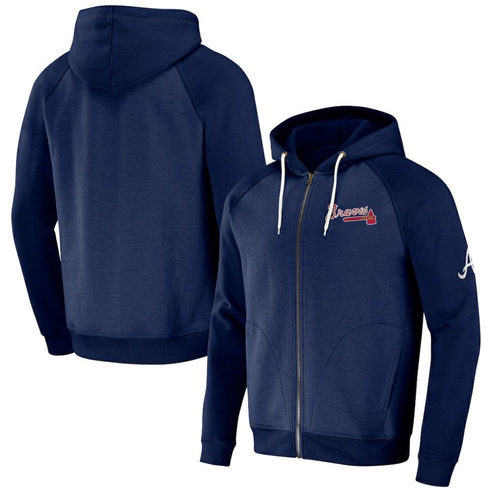 Atlanta Braves Darius Rucker Collection by Fanatics Raglan Full-Zip Hoodie - MLB