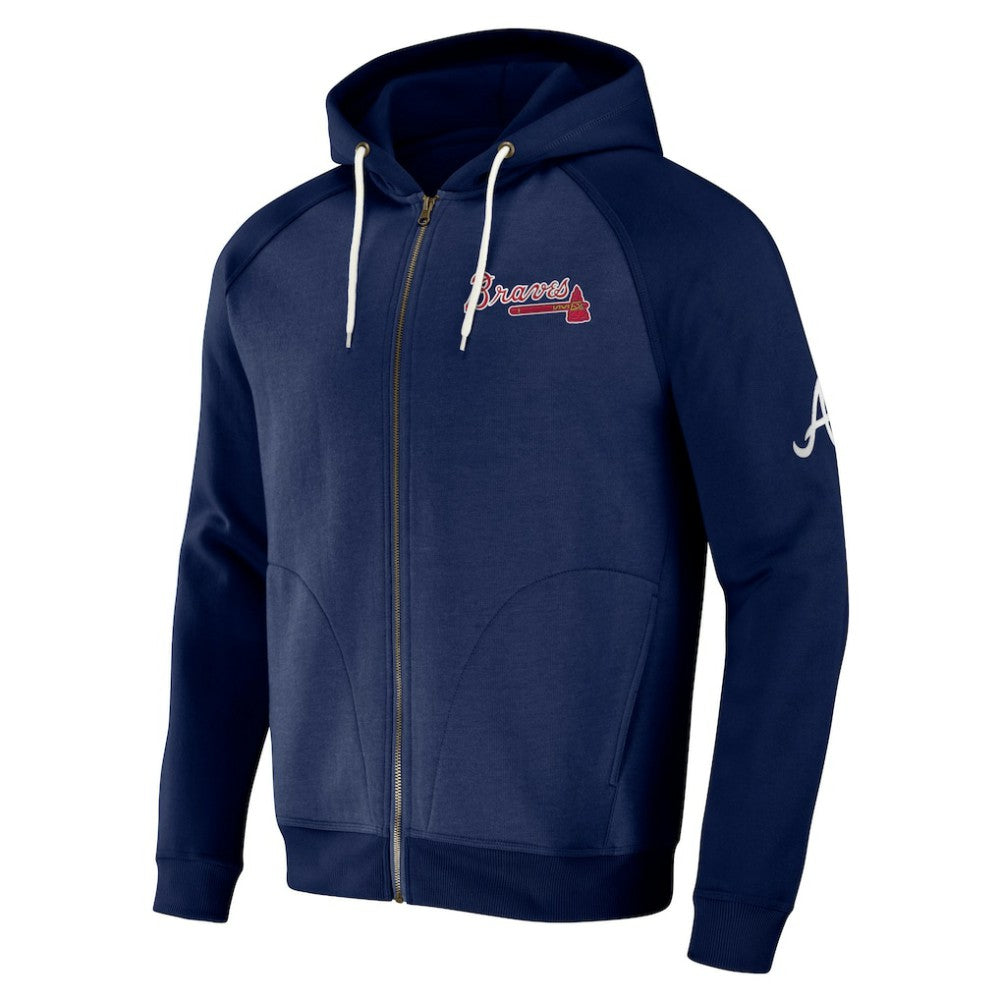 Atlanta Braves Darius Rucker Collection by Fanatics Raglan Full-Zip Hoodie - MLB