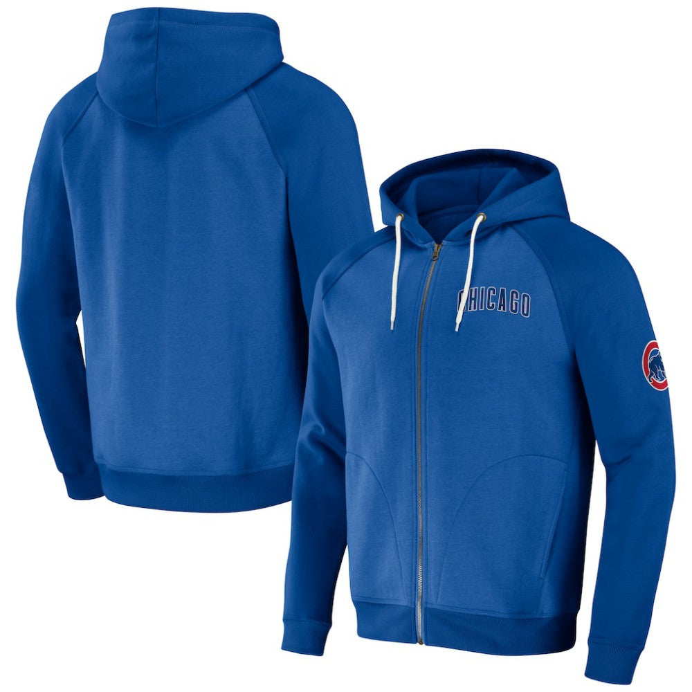 Chicago Cubs Darius Rucker Collection by Fanatics Raglan Full-Zip Hoodie - MLB